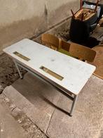 Vintage schoolbankje, Ophalen, Gebruikt