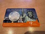 Te koop het Manhattan vijfje, Postzegels en Munten, Munten | Nederland, Koningin Beatrix, Zilver, Euro's, Ophalen of Verzenden