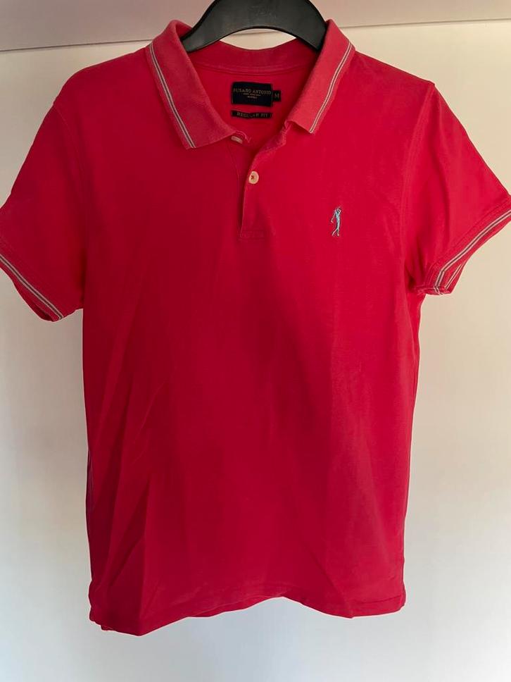 Fusiaro Antonio Polo - M - Italiaanse | Zo Goed Als Nieuw!, Kleding | Heren, Polo's, Zo goed als nieuw, Roze, Ophalen of Verzenden