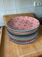 9 Xenos Buana diner borden, Huis en Inrichting, Keuken | Servies, Ophalen, Zo goed als nieuw, Bord(en), Overige stijlen