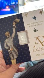 Authentieke zilveren postzegel anton piek, Postzegels en Munten, Edelmetalen en Baren, Verzenden, Zilver