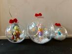 Disney kerstballen  3x., Ophalen of Verzenden