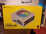 Corsair CX550F White Wit RGB powersupply, Computers en Software, Interne voedingen, Ophalen of Verzenden, Zo goed als nieuw