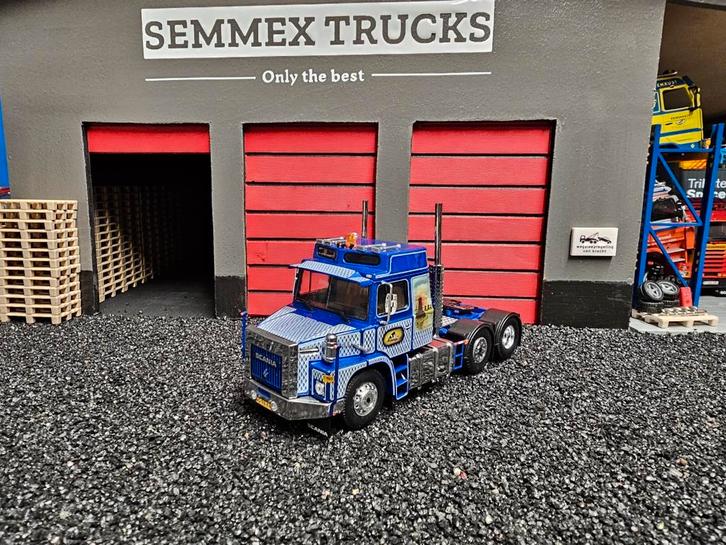 Tekno scania 141 torpedo peter kempen b keus., Hobby en Vrije tijd, Modelauto's | 1:50, Zo goed als nieuw, Bus of Vrachtwagen