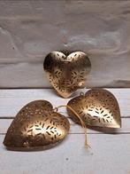 Kerstboom Decoratie Hartjes - Goudkleurig, Verzenden, Zo goed als nieuw