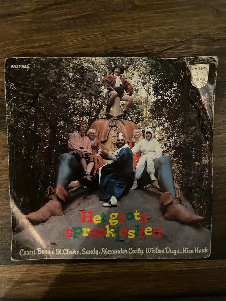 Efteling - Het Grote Sprookjeslied - Singeltje, Verzamelen, Efteling, Gebruikt, Ophalen of Verzenden