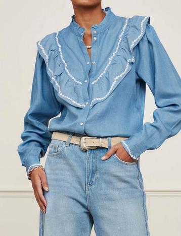 Fabienne Chapot Twilly Isa denim blouse m42 beschikbaar voor biedingen
