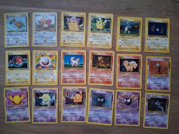 Pokémon Kaarten - Base, Fossil, Jungle Sets beschikbaar voor biedingen
