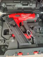 Milwaukee M18 FFN (Fuel Framing Nailer) Spijkerpistool, Doe-het-zelf en Verbouw, Gereedschap | Overige machines, Ophalen, Zo goed als nieuw