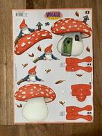 Knipvel Wiggle Cards - paddenstoel kabouter, Hobby en Vrije tijd, Kaarten | Zelf maken, Ophalen of Verzenden, Nieuw, Fantasie