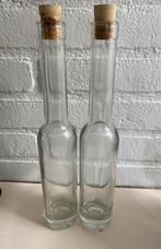 Olie & Azijn stel glazen flessen, Huis en Inrichting, Keuken | Servies, Gebruikt, Overige typen, Ophalen of Verzenden, Glas