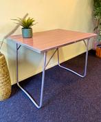 Vintage campingtafel inklapbare retro kampeertafel jaren 60, Ophalen, Gebruikt, Campingtafel, Nvt
