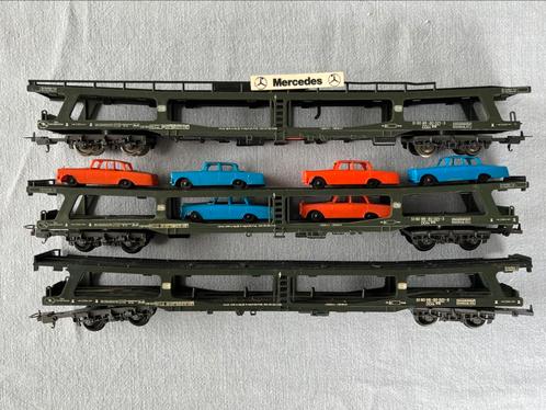 3x Lima 9053 DB Autotransport, Hobby en Vrije tijd, Modeltreinen | H0, Gebruikt, Wagon, Gelijkstroom of Wisselstroom, Lima, Ophalen of Verzenden