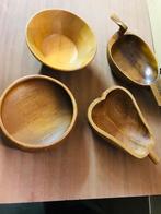 Diverse houten schaaltjes, Huis en Inrichting, Woonaccessoires | Schalen en Manden, Schaal, Ophalen of Verzenden, Zo goed als nieuw