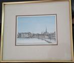 Stadsgezicht Gouda Haven - Ciano Siewert - nr 22/150, Antiek en Kunst, Ophalen of Verzenden