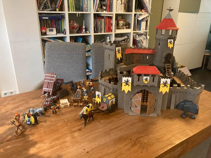 Playmobil Ridderkasteel 4865 + extra toevoegingen, Hobby en Vrije tijd, Modelbouw | Boten en Schepen, Gebruikt, Groter dan 1:32