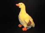 ANNA CLUB PLUSH EEND PLUCHE GEEL MET VELOURS ORANJE, Verzenden, Nieuw, Overige typen