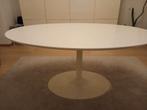 Witte OVALE tafel te koop (160x110), Huis en Inrichting, Tafels | Salontafels, Ophalen, Kunststof, Gebruikt, 100 tot 150 cm