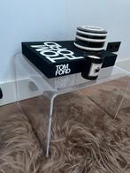 Vintage plexiglas tafel tafeltje bijzettafeltje nachtkastje, Ophalen of Verzenden