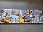 Canvas gele Amerikaanse taxi 140 x 45, Ophalen, Zo goed als nieuw