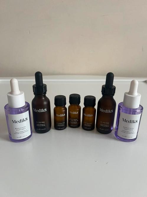 Set van 7 lege glazen serumflesjes van skincare Medik8, Sieraden, Tassen en Uiterlijk, Uiterlijk | Cosmetica en Make-up, Gebruikt