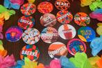 buttons carnaval vastelaovend teksten heel veel keuze 58mm 1, Ophalen of Verzenden, Nieuw, Overige onderwerpen, Button