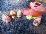 Zhu Zhu pets 4 hamsters met huis maken geluid en rollen, Kinderen en Baby's, Speelgoed | Overig, Gebruikt, Ophalen