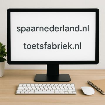 * Domeinnamen Spaarnederland en Toetsfabriek te koop beschikbaar voor biedingen