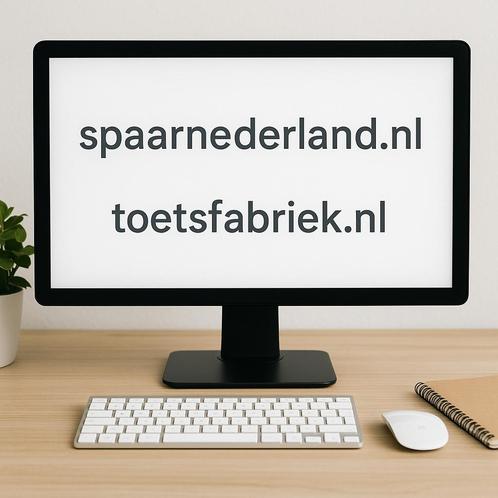 * Domeinnamen Spaarnederland en Toetsfabriek te koop, Computers en Software, Overige Computers en Software, Nieuw, Ophalen of Verzenden
