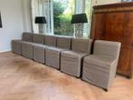 6 Linteloo Eetkamerstoelen met wielen, Huis en Inrichting, Stoelen, Ophalen of Verzenden, Gebruikt, Bruin, Vijf, Zes of meer stoelen