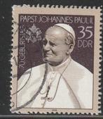 DDR 1990 3337 Paus Johannes Paulus II, Gest, Postzegels en Munten, Ophalen of Verzenden, DDR, Gestempeld