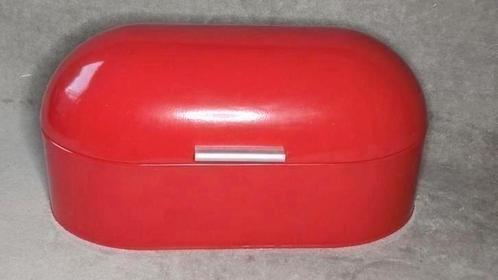 Metalen broodtrommel - rood - L42xB19xH22, Huis en Inrichting, Keuken | Keukenbenodigdheden, Zo goed als nieuw, Ophalen of Verzenden