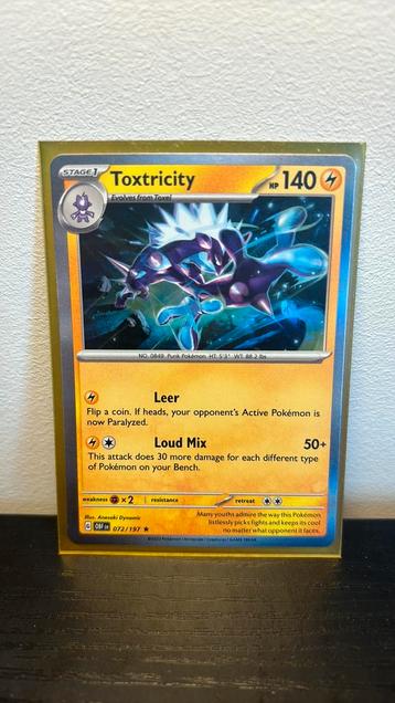 Toxtricity 072/197 Obsidian Flames holo pokemon kaart beschikbaar voor biedingen