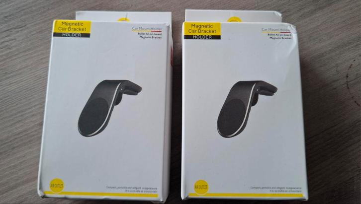 2x Magnetische Telefoonhouder Auto - Zwart en Nieuw!, Auto diversen, Auto-accessoires, Nieuw, Ophalen of Verzenden