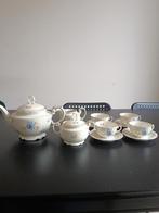 Porseleinen Theeservies met Bloemmotief, Ophalen of Verzenden