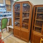Retro vitrinekast met glazen deuren, Ophalen, Gebruikt, Glas, Vintage