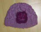 Monsoon gebreide muts(1) met gehaakte bloem. (3-6 Jaar), Gebruikt, Meisje, Ophalen of Verzenden, 104 of kleiner