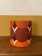 Vintage Handgemaakte Lampenkap - Unieke Jaren ’70 Retro Stof, Huis en Inrichting, Lampen | Lampenkappen, Bruin, Rond, Nieuw, Ophalen of Verzenden