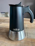 The London Sip espresso maker / percolator mat zwart/chroom, Ophalen of Verzenden, Zo goed als nieuw