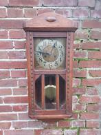 Bimbamklok, Art Deco regulateurklok in eikenhouten kast., Antiek en Kunst, Antiek | Klokken, Ophalen of Verzenden