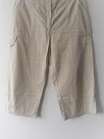 M & S - prachtige beige katoenen capri zomer broek - 46, Verzenden, Beige, Maat 46/48 (XL) of groter, Zo goed als nieuw