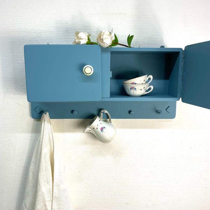 Vintage wandkastje, hangkastje, Antiek en Kunst, Antiek | Meubels | Kasten, Ophalen