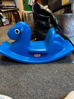 Hobbelpaard blauw little tikes, Ophalen