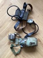 Vintage mijnwerkerslamp en gasmasker, Antiek en Kunst, Ophalen of Verzenden