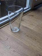 Glazen vaas, diameter 14 cm., Gebruikt, Overige kleuren, Ophalen of Verzenden, Glas