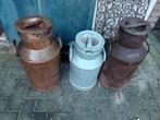 Oude Carbid Melkbussen - Decoratie, Ophalen, Gebruikt