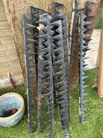 Ijzeren haaietanden, Tuin en Terras, Tuinhekken en Hekwerk, Ophalen, Gebruikt, IJzer, Sierhekwerk