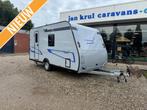 Caravelair Sport-Line 410 zwart met lichtgrijs, Caravans en Kamperen, Caravans, Bedrijf, Treinzit, Overige typen, 4 tot 5 meter