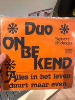 Duo Onbekend - Alles in het leven duurt maar even, Ophalen of Verzenden, Zo goed als nieuw, Overige formaten, Levenslied of Smartlap