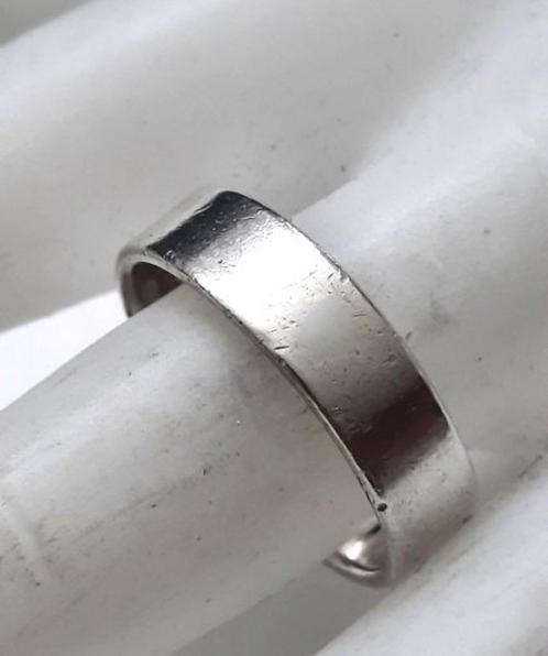 Stevige brede zilveren bandring 925 (7428-3), Sieraden, Tassen en Uiterlijk, Ringen, Zo goed als nieuw, Heer, 20 of groter, Zilver